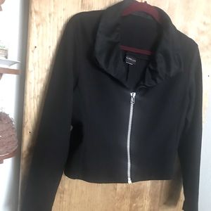 Alphoria vintage exposed zipper collared jacket